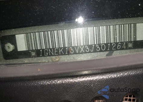 2003 Chevrolet Tahoe Ls из США, поврежденный, VIN 1GNEK13VX3J301264